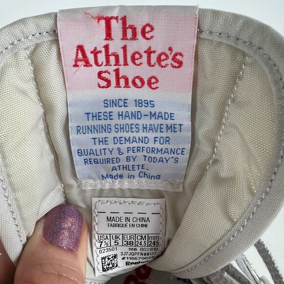 Reebok Sneakers Women's 7.5 Gray Lace Up Low Top Running Athletic Shoes 023501 - Picture 10 of 10